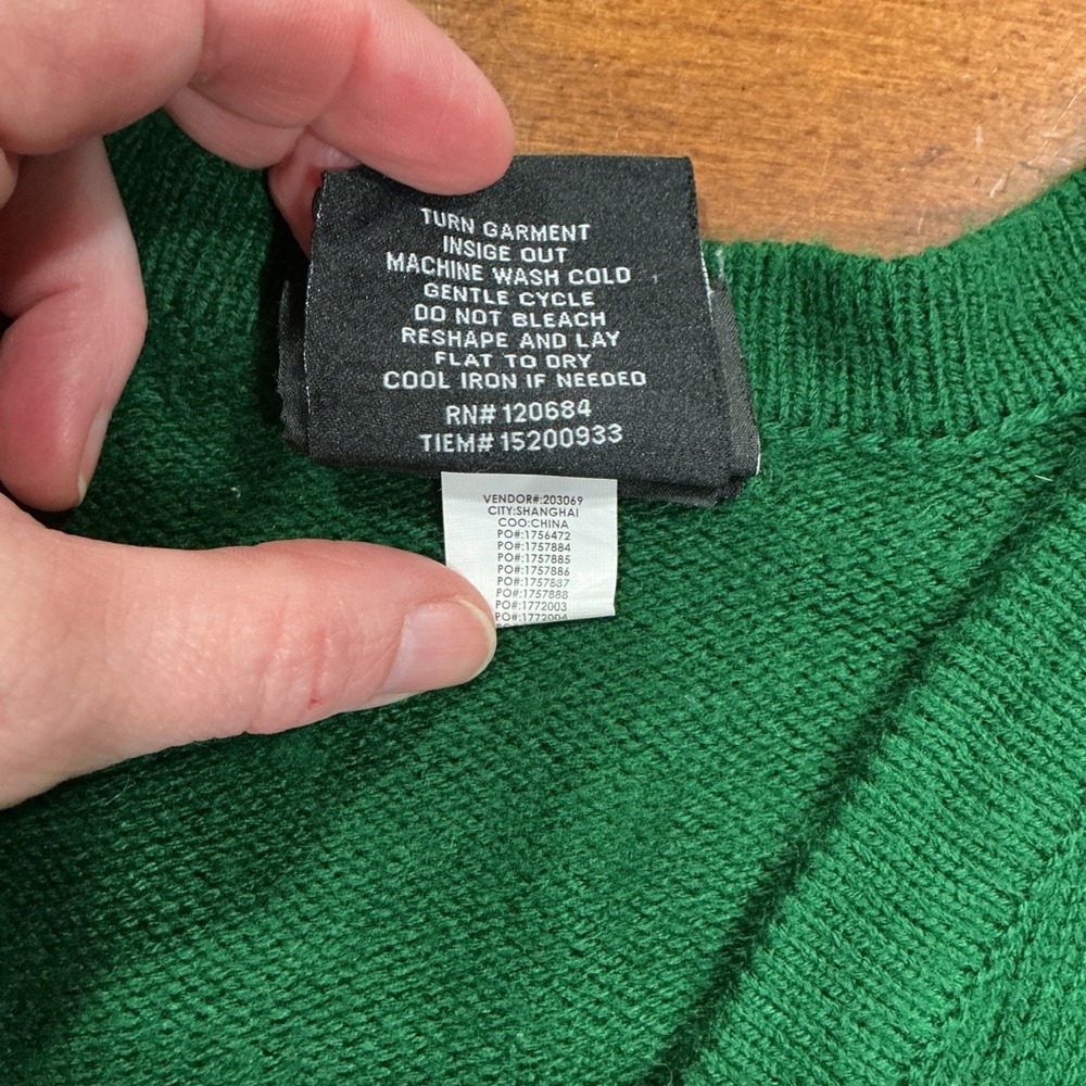 Harry Potter Slytherin Women Open Cardigan, Green, Size Small - Picture 6 of 9